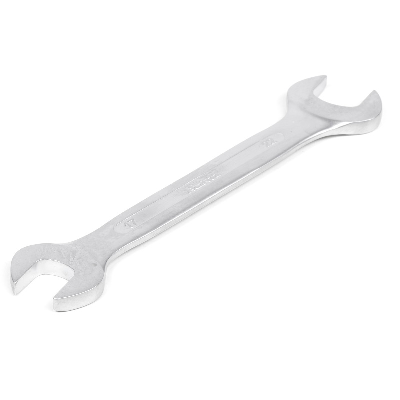 Ключ гаечный (рожковый) двусторонний Hortz 1086380, 17х22, хром в Костроме