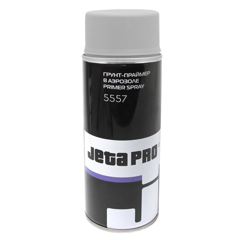 Грунт - спрей наполняющий JetaPro 5557 white, 1К, 400мл, Белый