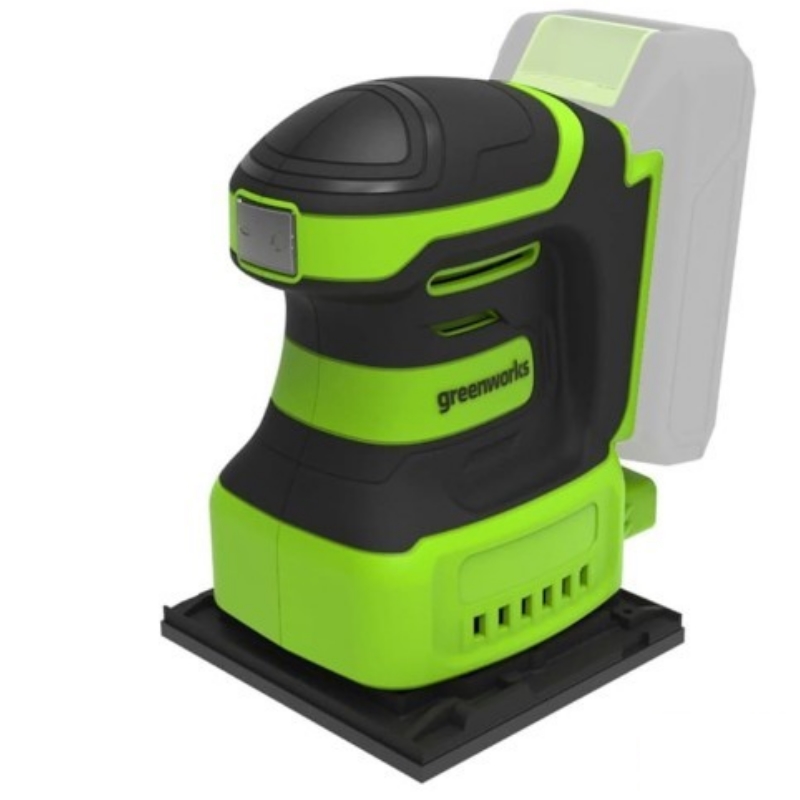 Плоская шлифмашина аккумуляторная Greenworks G24SS14 24V 3100507CUA, 115x140мм,5500 об/мин,ампл. 1,6 мм,1х2Ач,ЗУ,кор в Вологде