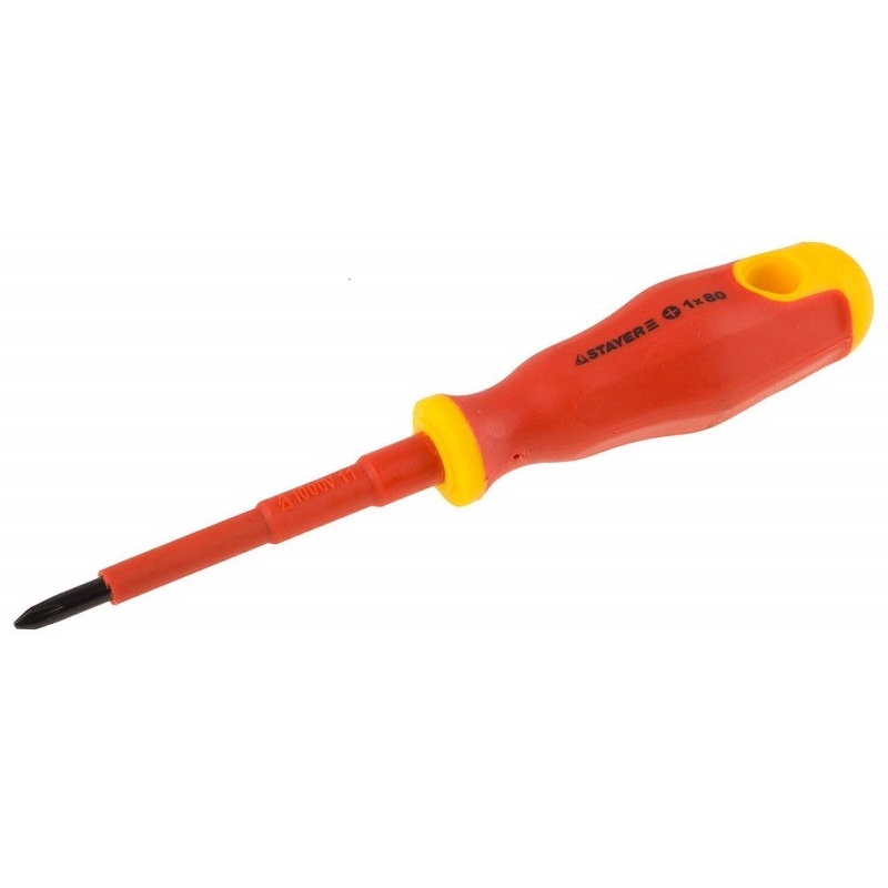 Отвертка Stayer 25142-1-10 PH1*100мм диэлектрическая до 1000Вт в Угличе