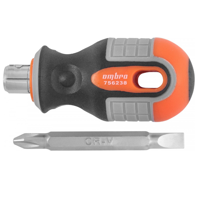 Отвертка стержневая двусторонняя Ombra Round Grip 055773 756238, РН2, SL6x38 мм в Коврове