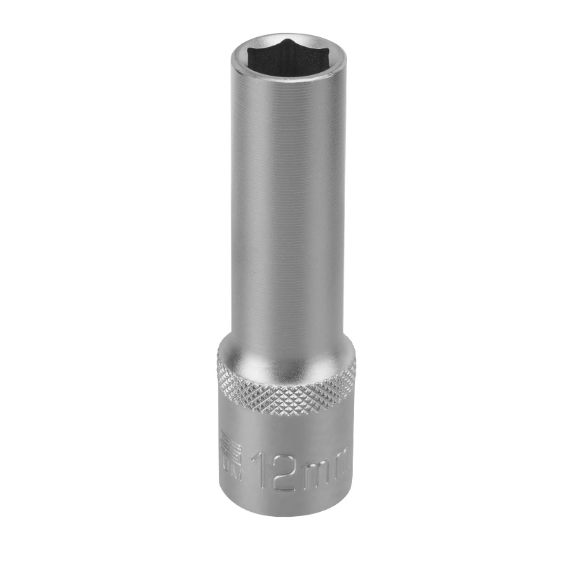 Головка торцевая Stels 13823, 12 мм, 6-гранная, CrV, под квадрат 1/2"
