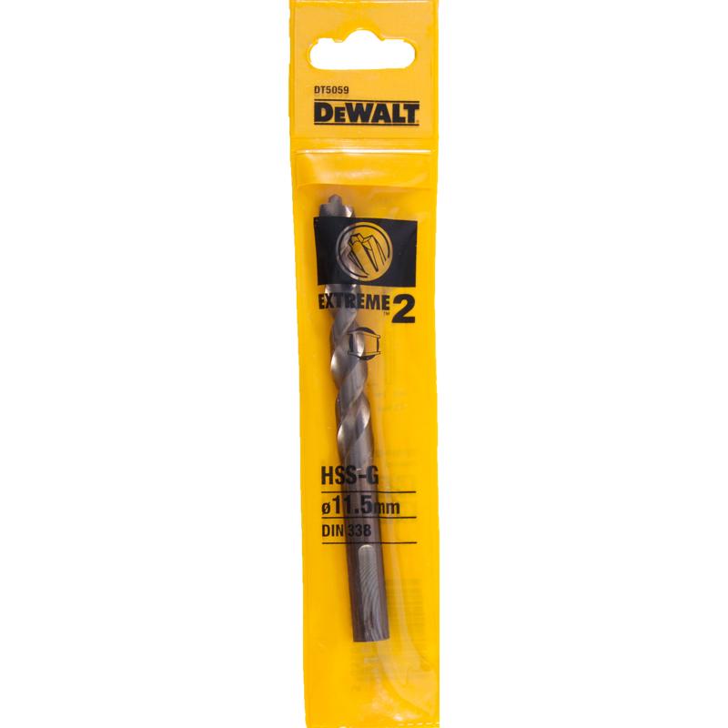 Сверло по металлу DeWalt Extreme 2 DT5059-QZ, HSS-G, 11.5х142х91 мм в Твери