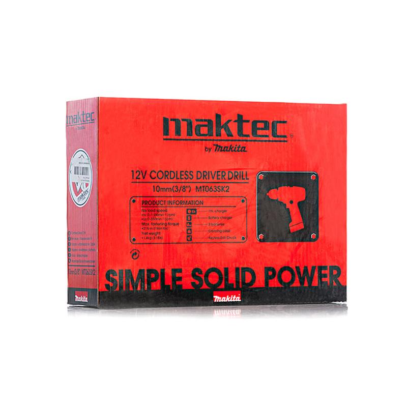 Аккумуляторная дрель-шуруповерт Maktec by Makita MT063SK2N в Костроме