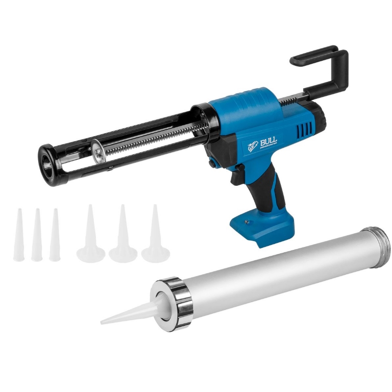 Аккумуляторный пистолет для герметика Bull CG 1860 SOLO 1304624 300600 мл 2500 Н 83 ммс рег скор 9772₽