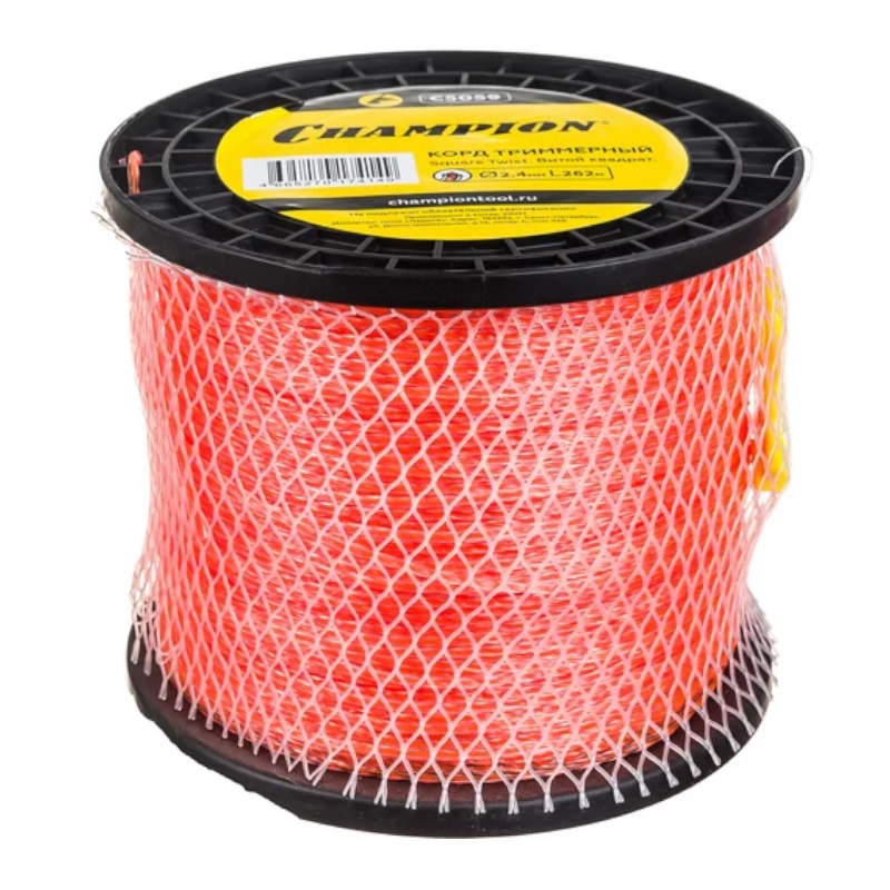 Корд триммерный Champion Square Twist DUO C5059, 2.4мм*262м, витой квадрат