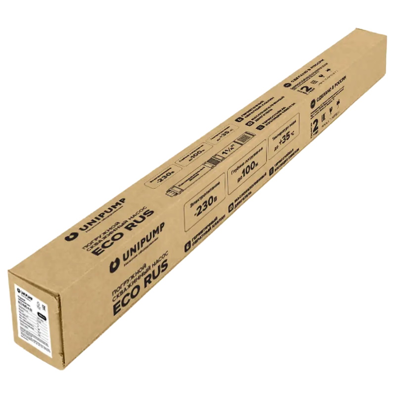 Погружной скважинный насос Unipump ECO RUS 2-130 38019, 1,8 кВт, 1 м в Муроме