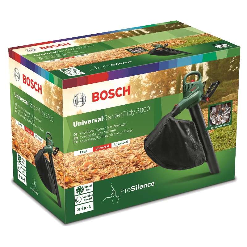 Садовый пылесос-воздуходувка Bosch UniversalGardenTidy 3000 0.600.8B1.001 в Костроме