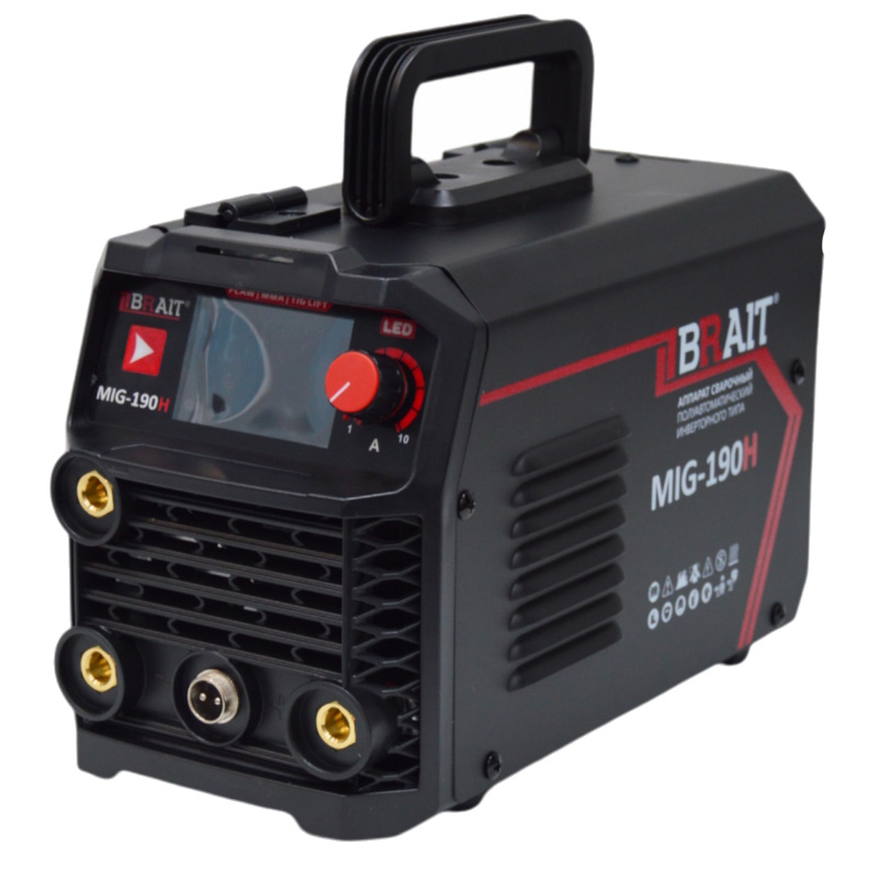 Инвертор сварочный полуавтомат Brait MIG-190H 1801032043 режим сварки FCAWMMATIG 6629₽