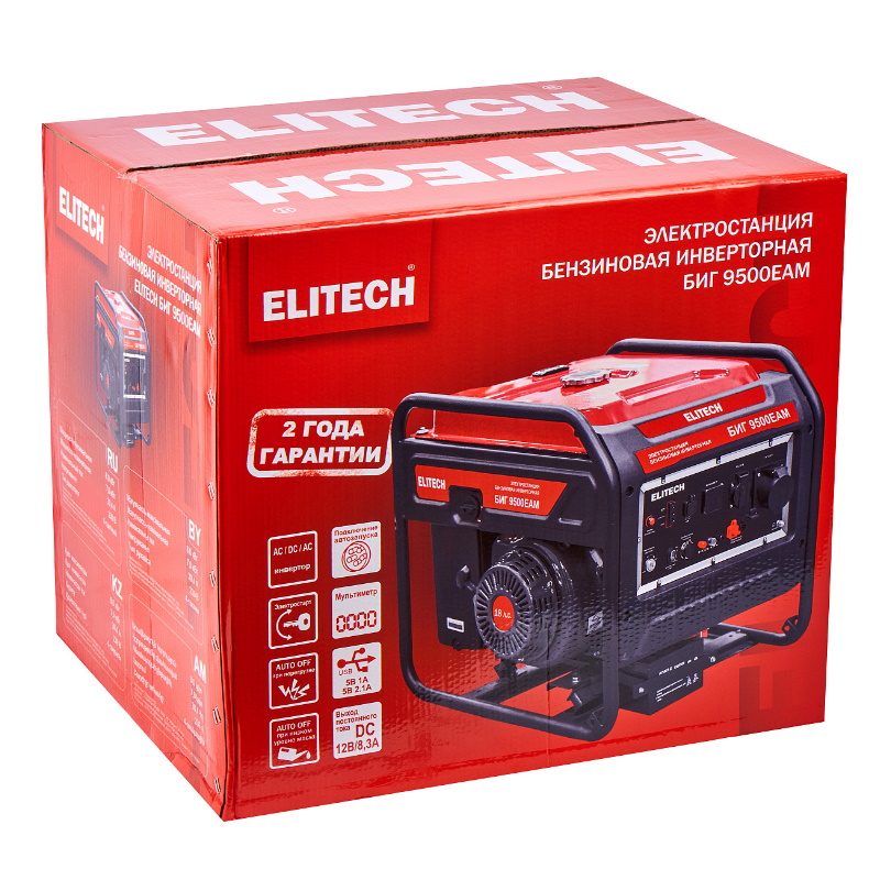 Инверторный генератор Elitech БИГ 9500ЕАМ, 204775 в Череповце