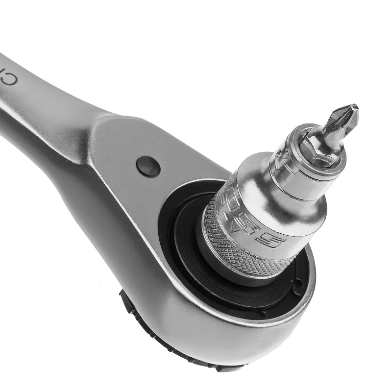 Набор торцевых головок Gross 14143 (трещотка 120 зубьев, 1/2", 1/4", CrV, 41 предмет) в Муроме