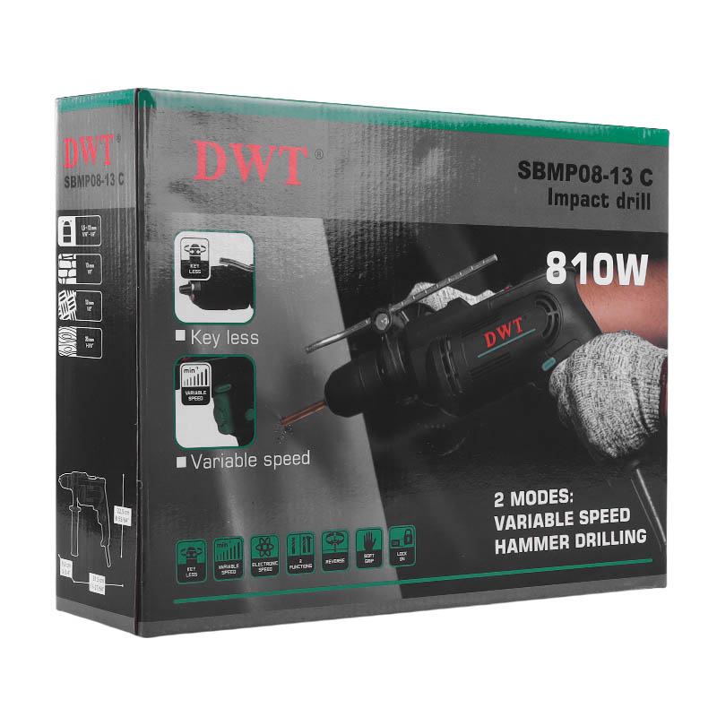 Ударная дрель DWT SBMP08-13 C, 810В