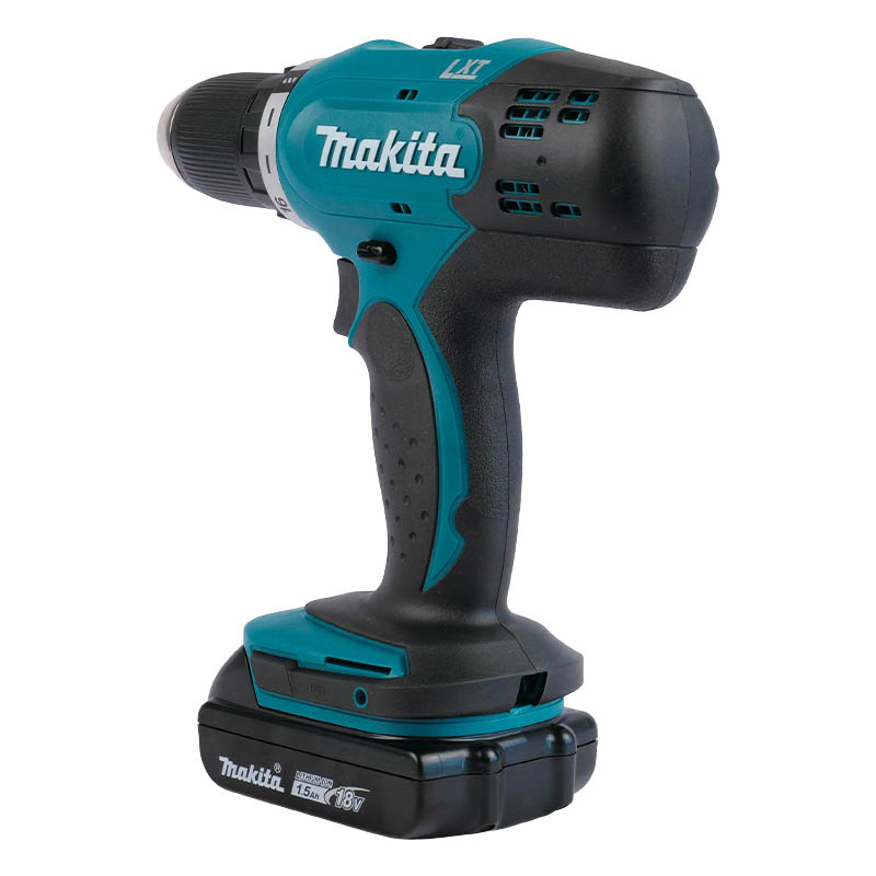 Дрель-шуруповерт аккумуляторная Makita DDF453SYE (42 Нм, 18 В, 2 АКБ 1.5 Ач, ЗУ, кейс)