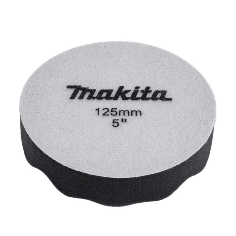 Насадка полировальная из поролона Makita D-62664, 125 мм, волнистая, черная, липучка