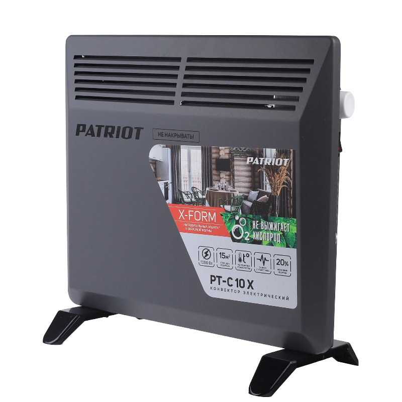 Конвектор электрический Patriot PT-C 10 X 633307302, 1000 Вт в Иваново