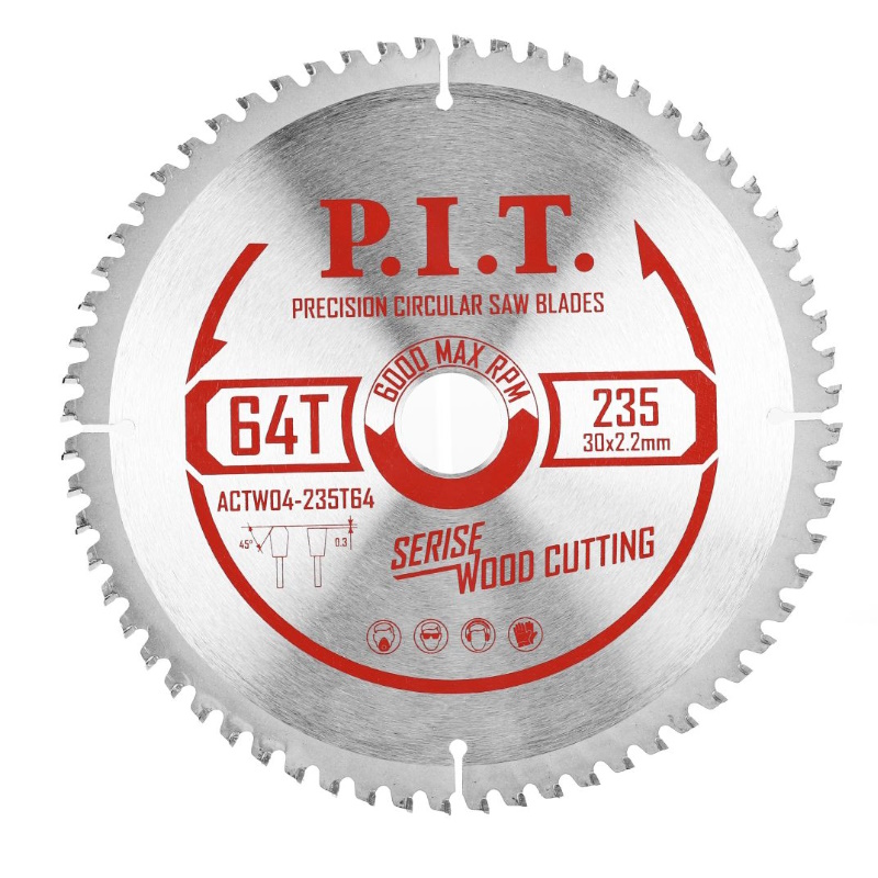Диск пильный P.I.T. ACTW04-235T64, 235x30x2,2 мм, 64T в Иваново