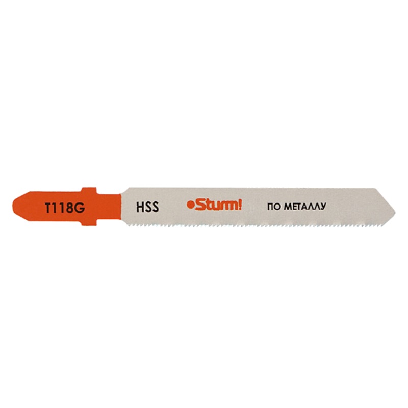Пилки для лобзика по металлу Sturm 5250401, T118G, 5 шт., 76х51 мм, шаг зуба 0.8 мм во Владимире
