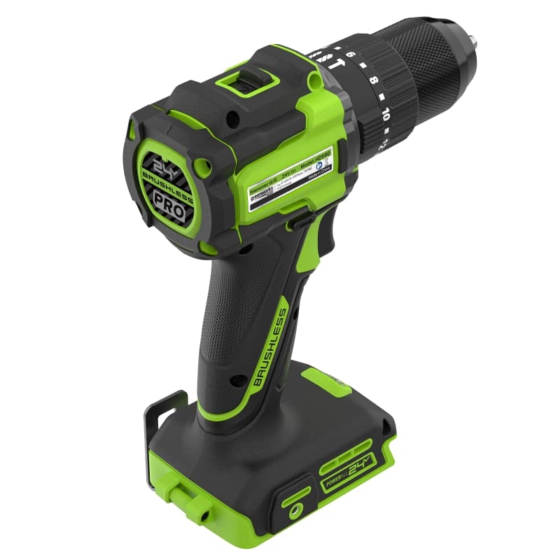 Дрель-шуруповерт ударная аккумуляторная Greenworks HD560 HD56000, 24V, б/щет, 30/60 Нм, SPIN-STOP, 0,8-13мм, без АКБ и ЗУ в Череповце