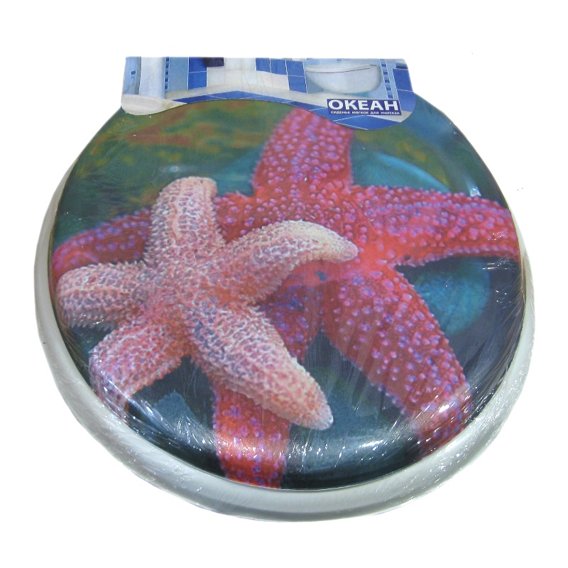 Мягкое сиденье для унитаза с рисунком 810₽