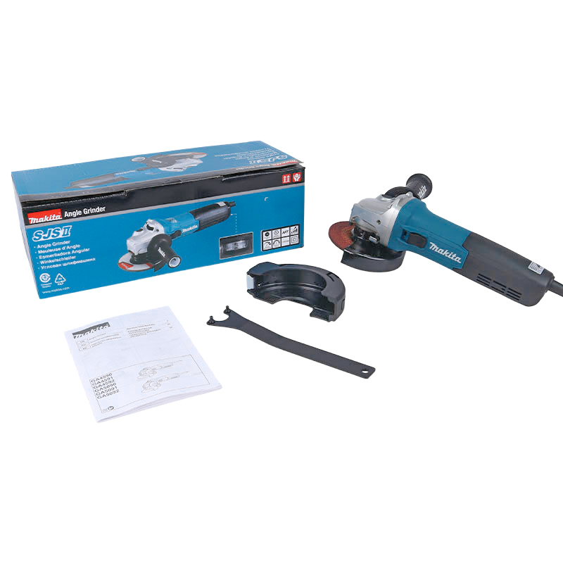 Шлифмашина угловая Makita GA5090X01 (1900 Вт, плавный пуск, регулировка и стабилизация оборотов, AFT, SJS II)