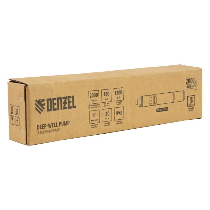 Скважинный винтовой насос Denzel DWS-4-150 97254 в Твери