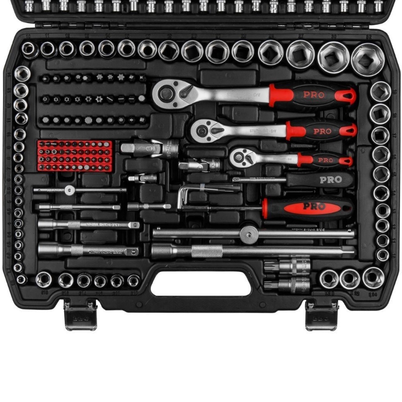 Набор головок и ключей Pro Startul STUTTGART PRO-216S, 216 предметов, 1/4",3/8",1/2" в Вологде