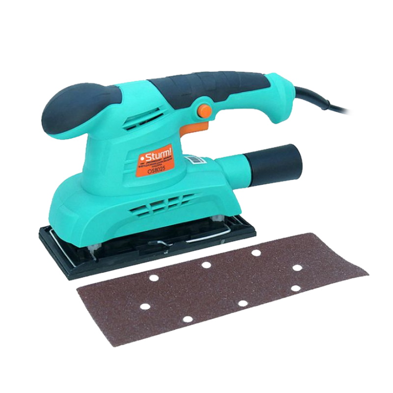 Вибрационная шлифмашина Sturm! OS8025, 250 Вт, 12000об/мин, 90х187мм, подключение пылесоса