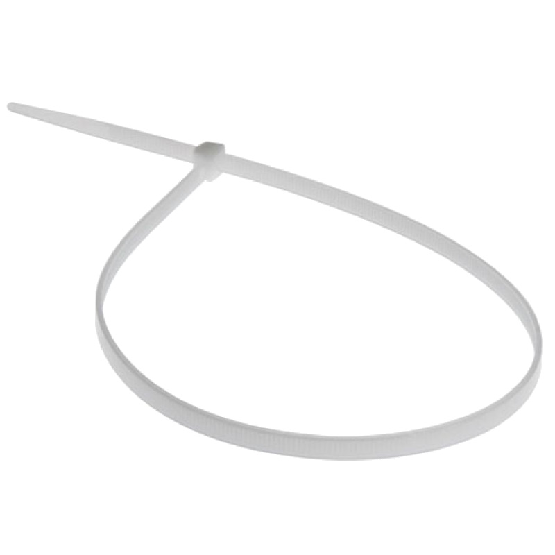 Хомут-стяжка Starfix SMP-33579-100, 3.6х370 мм, белый (100 шт в уп.)