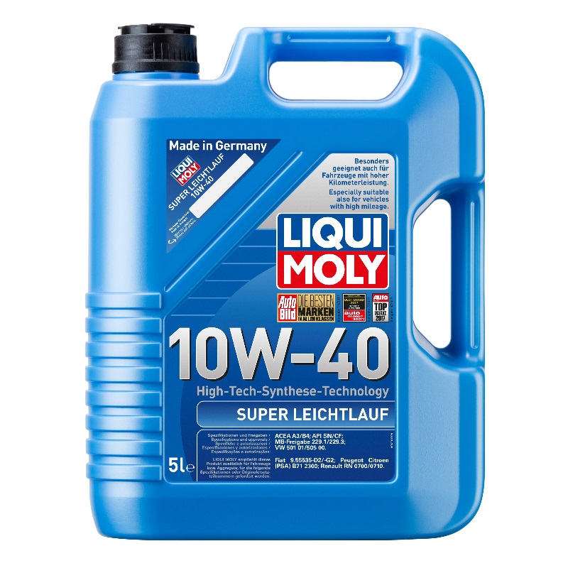 Масло моторное НС-синт. 10W-40 Liqui Moly Super Leichtlauf 1928 в Туле