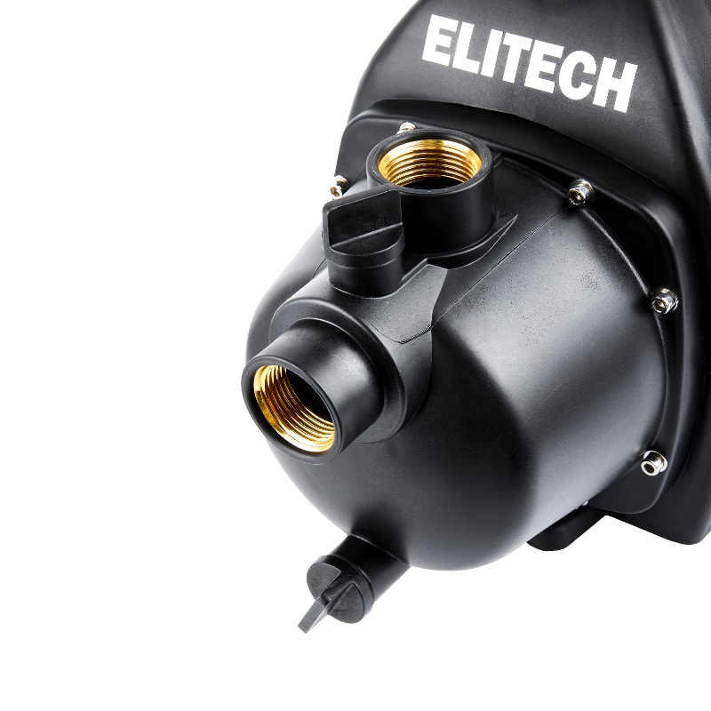 Насос поверхностный Elitech НП 1000П 205644, 1000 Вт, 3200 л/ч, Н=42 м, Гл=8 м, 4.4 бар, ч/вод в Туле