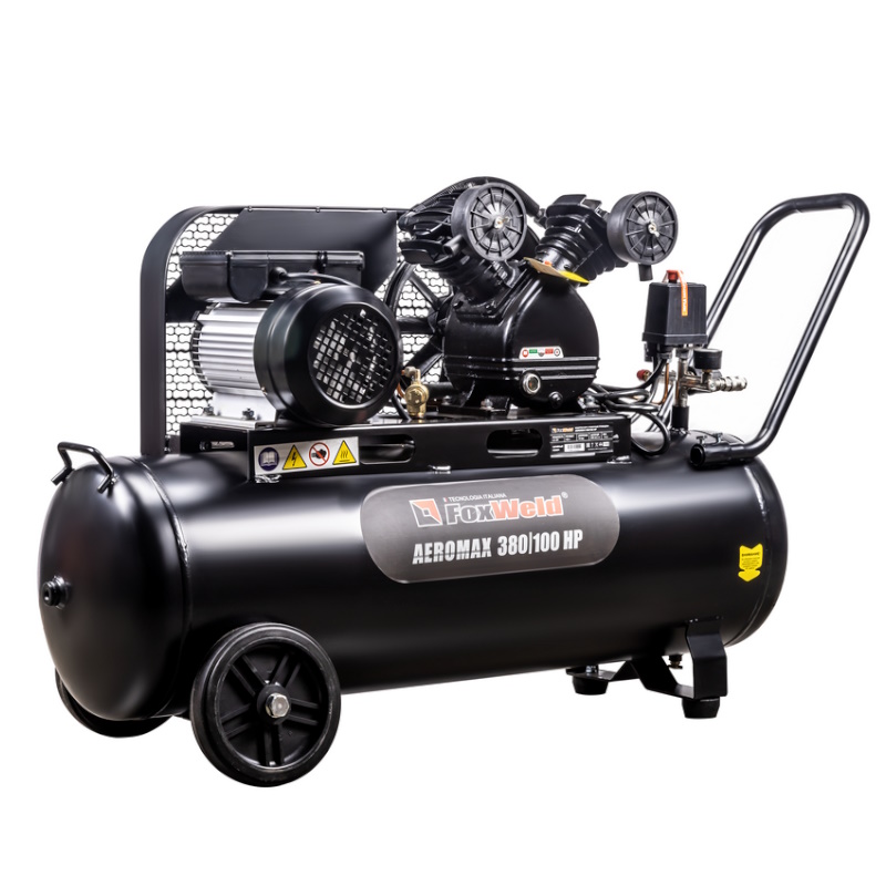 Компрессор масляный ременной FoxWeld AEROMAX 380/100 HP 7068