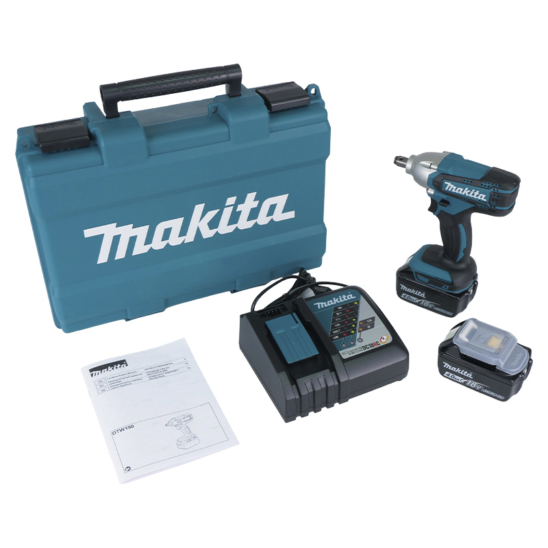 Гайковерт аккумуляторный Makita DTW190RME (ударный, размер патрона 1/2", число оборотов 2300 об/мин) в Череповце
