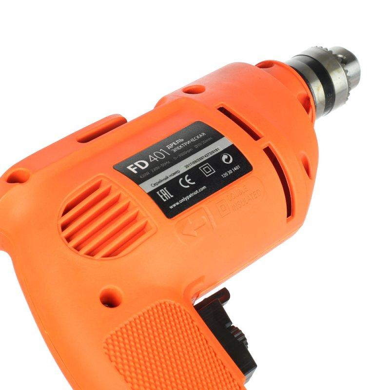 Безударная дрель Patriot FD 401 The One диаметр стали до 10 мм 3000 оборотов патрон 10 мм