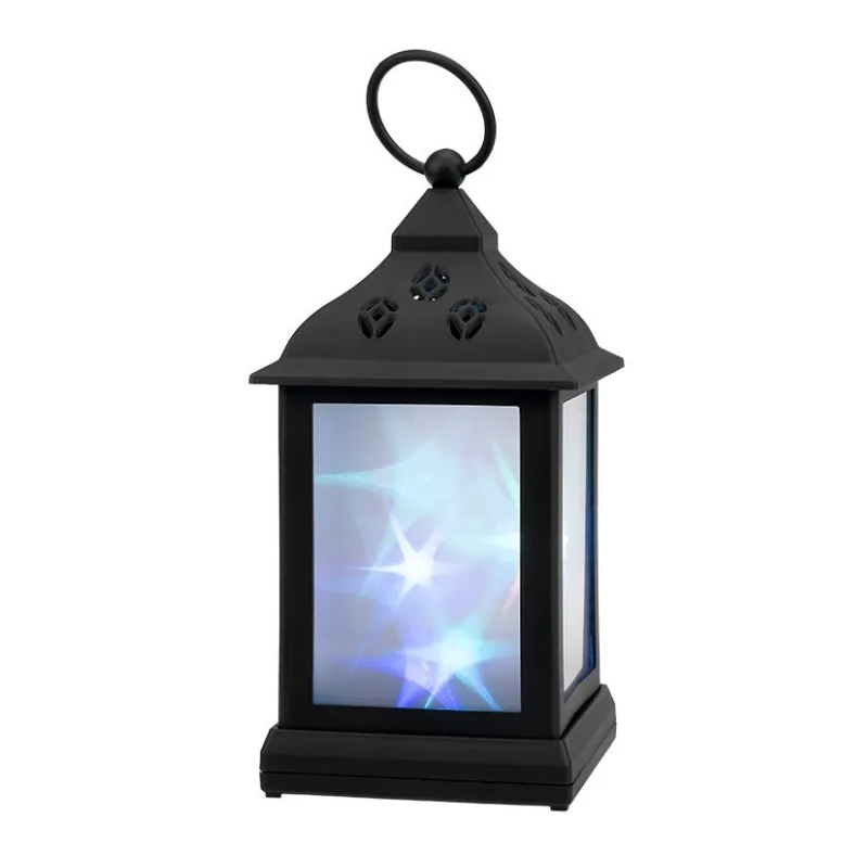 Фонарь Neon-Night 513-064, 11х11х22.5см RGB эффект мерцания корпус черный 1371854