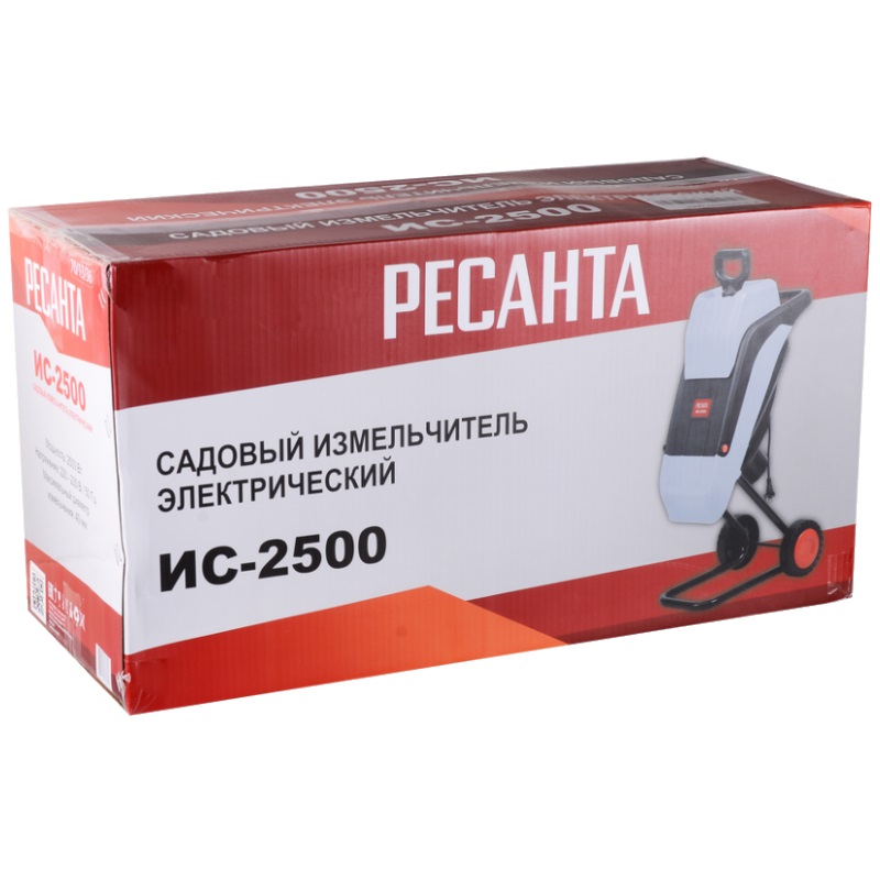 Садовый измельчитель Ресанта ИС-2500 70/13/36 (мусоросборник, колеса для перемещения) в Иваново