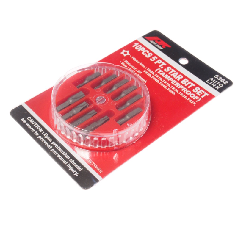Набор бит JTC JTC-5362, 1/4"DR, TORX, TS08-TS50, 10 предметов, в боксе в Кинешме