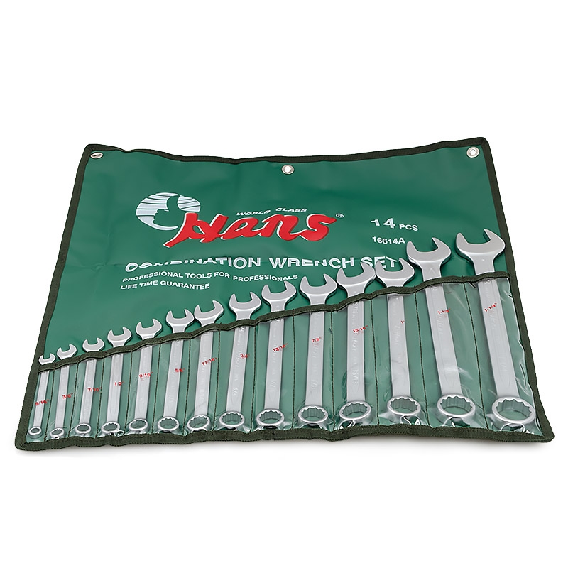 Набор дюймовых комбинированных ключей Hans 16614A 14 предметов 8691₽