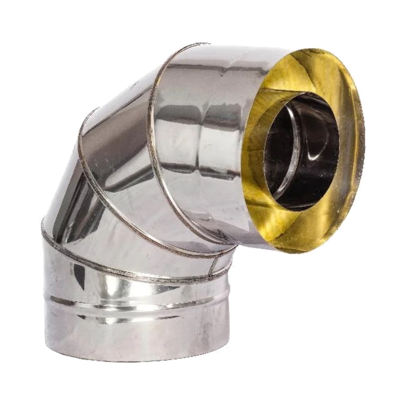 Сэндвич-колено Ferrum f4204, 90 гр, 430/0.5мм+нерж, ф120х200  в Угличе