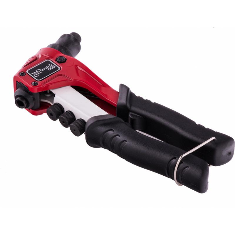 Заклепочник ручной Matrix PRO, литой, 200 мм, заклепки 2.4-3.2-4.0-4.8 мм, 40546