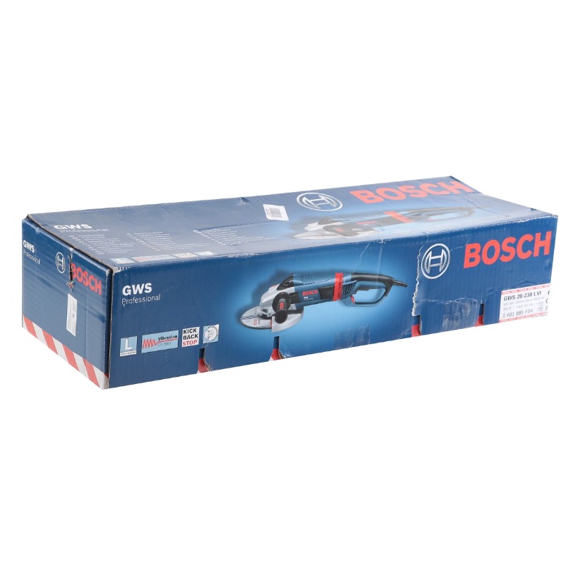 Угловая шлифмашина (болгарка) Bosch GWS 26-230 LVI 0.601.895.F04, 230 мм, 2600 Вт, плавный пуск в Иваново