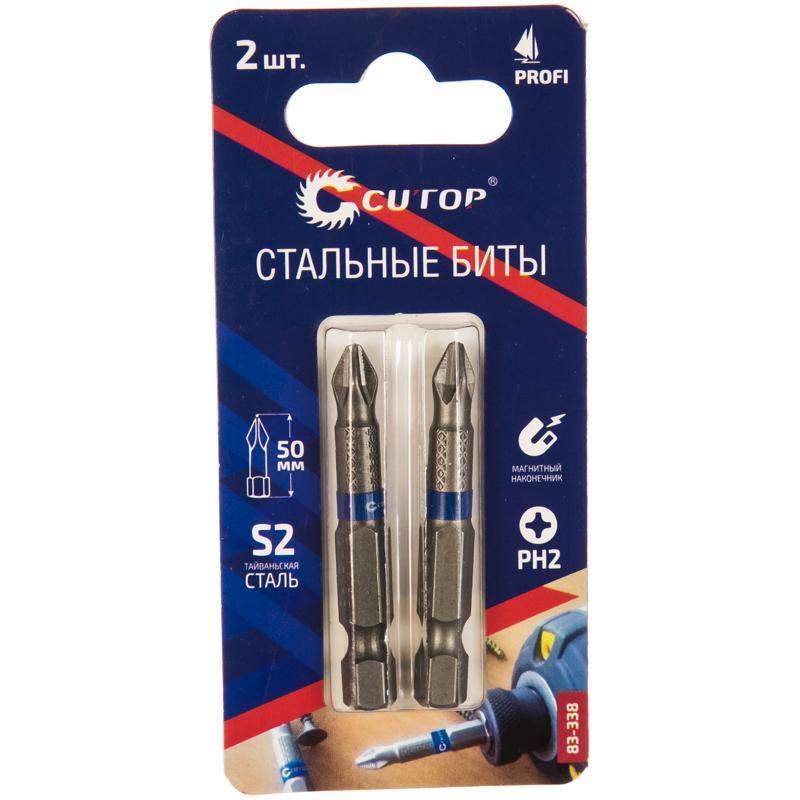 Набор бит Cutop Profi 83-338 (PH2х50 мм, количество 2шт, 1/4)