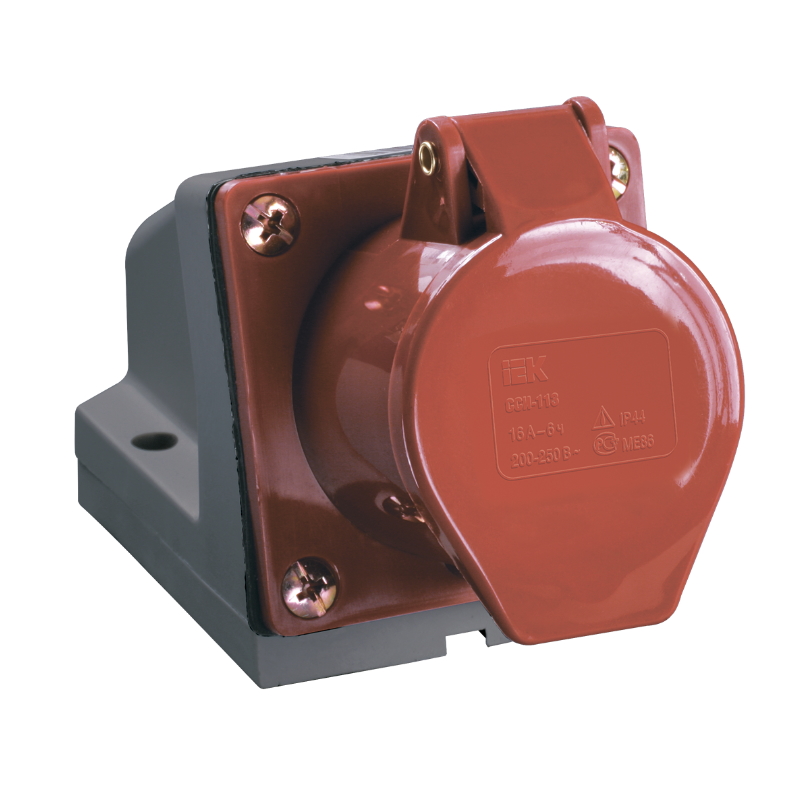 Розетка наружной установки IEK ССИ-125 (32 А, 380 В, 3P+PE+N, IP44) PSR12-032-5 в Костроме