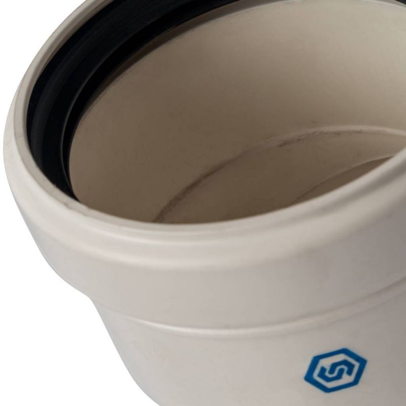 Элемент дымохода конденсационный угол Stout SCA-8080-000045 45° DN80 в Костроме
