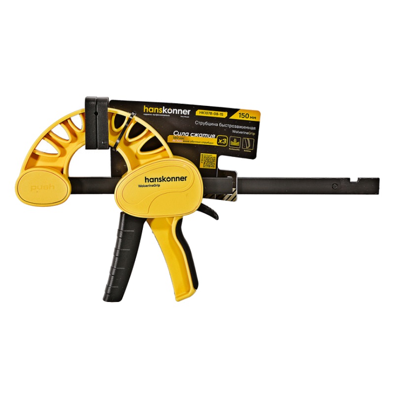 Струбцина быстрозажимная Hanskonner HK1078-08-15 150 мм, 180-200 кгс в Нижнем Новгороде