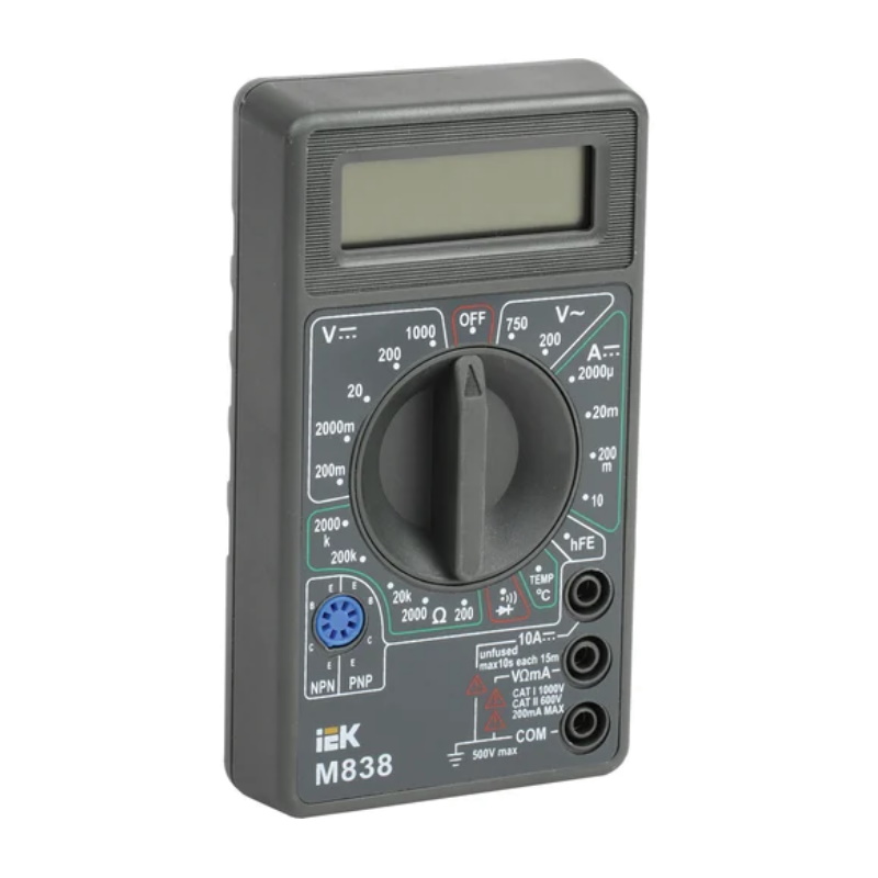 Мультиметр цифровой IEK Universal M838 TMD-2S-838 711₽