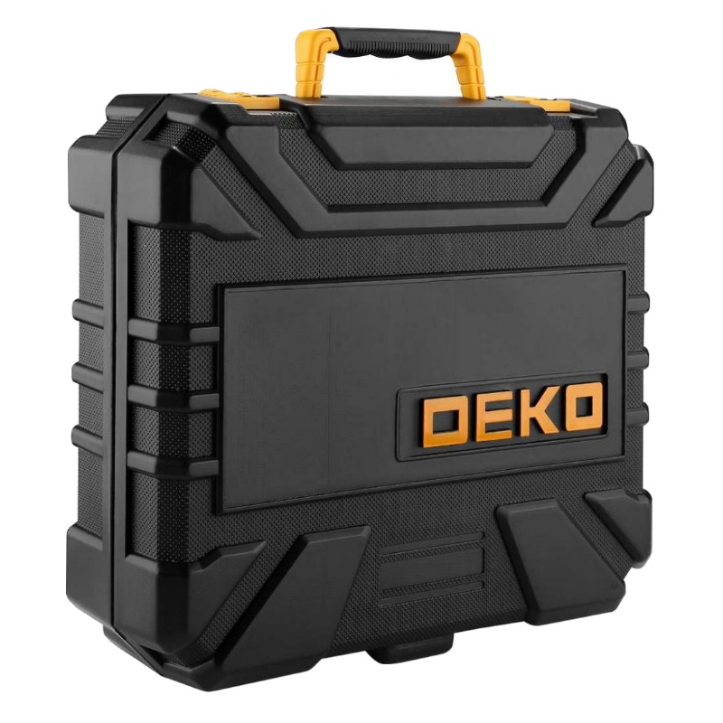 Аккумуляторная дрель-шуруповерт Deko DKCD20FU-Li 063-4178 в кейсе + 104 предмета, 42 Нм, 20В, 2х1.5 А*ч, з/у в Туле