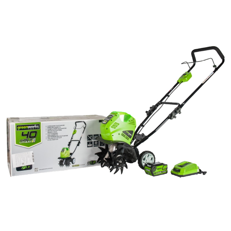 Культиватор аккумуляторный Greenworks 27087VB, 40V, с 1хАКБ 4 Ач и ЗУ в Муроме