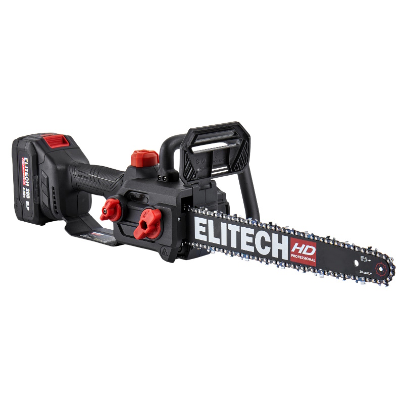 Пила цепная аккумуляторная Elitech HD CS 2012BLPK (E1611.026.01) 211701, бесщеточная, 20В, 1х4Ач и ЗУ, Li-ion