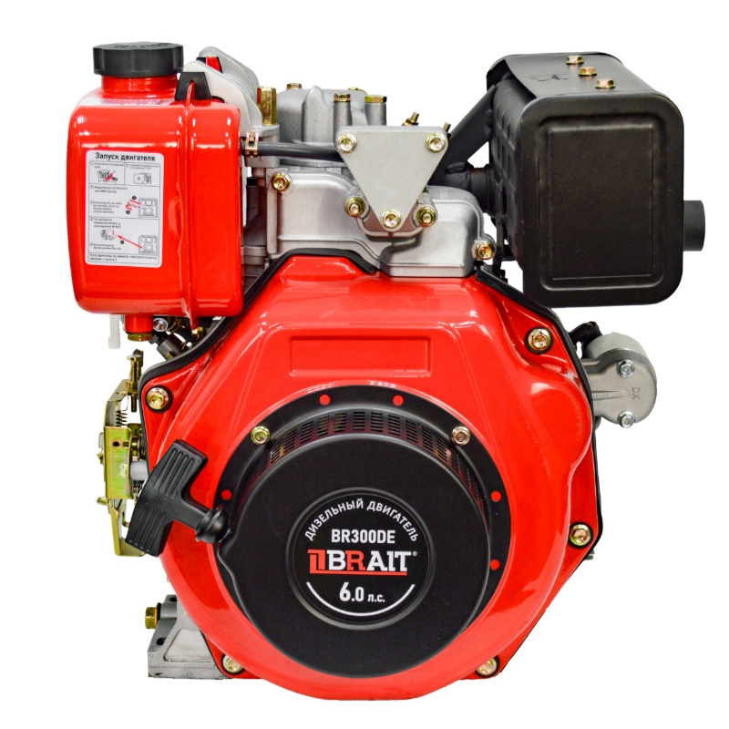 Двигатель дизельный Brait BR300DE 03.01.131.002,178FE, 6 л/с, электростарт, топливный бак 3,5л во Владимире