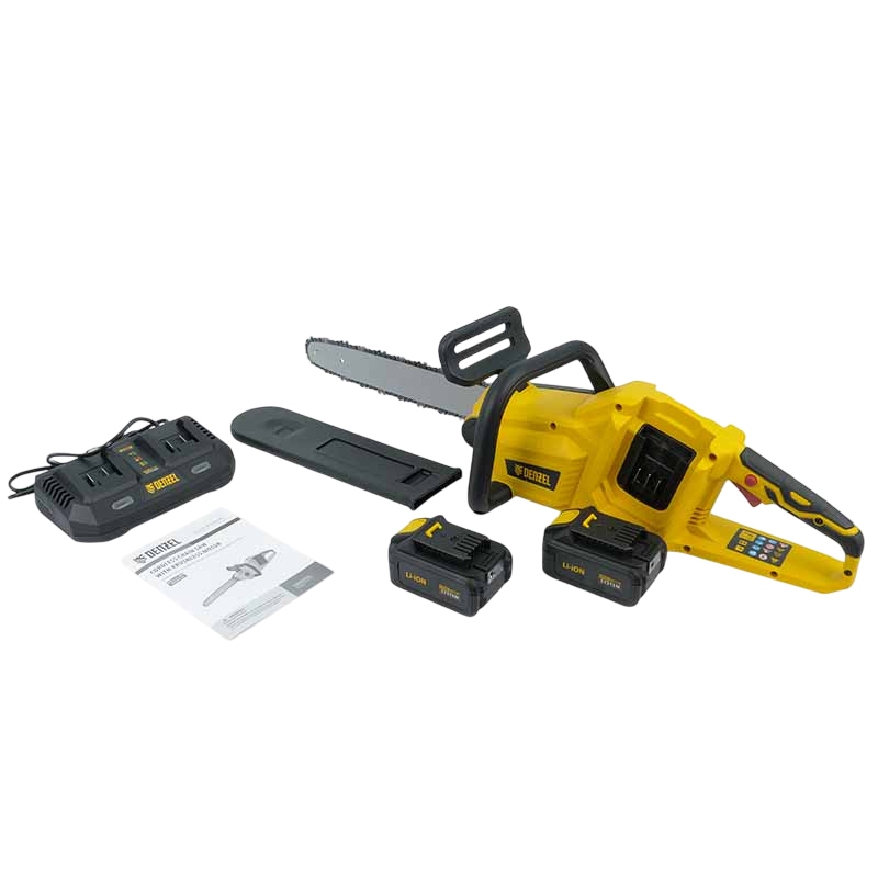 Цепная пила аккумуляторная Denzel RCS400-36 58610, с двумя аккумуляторами в Туле